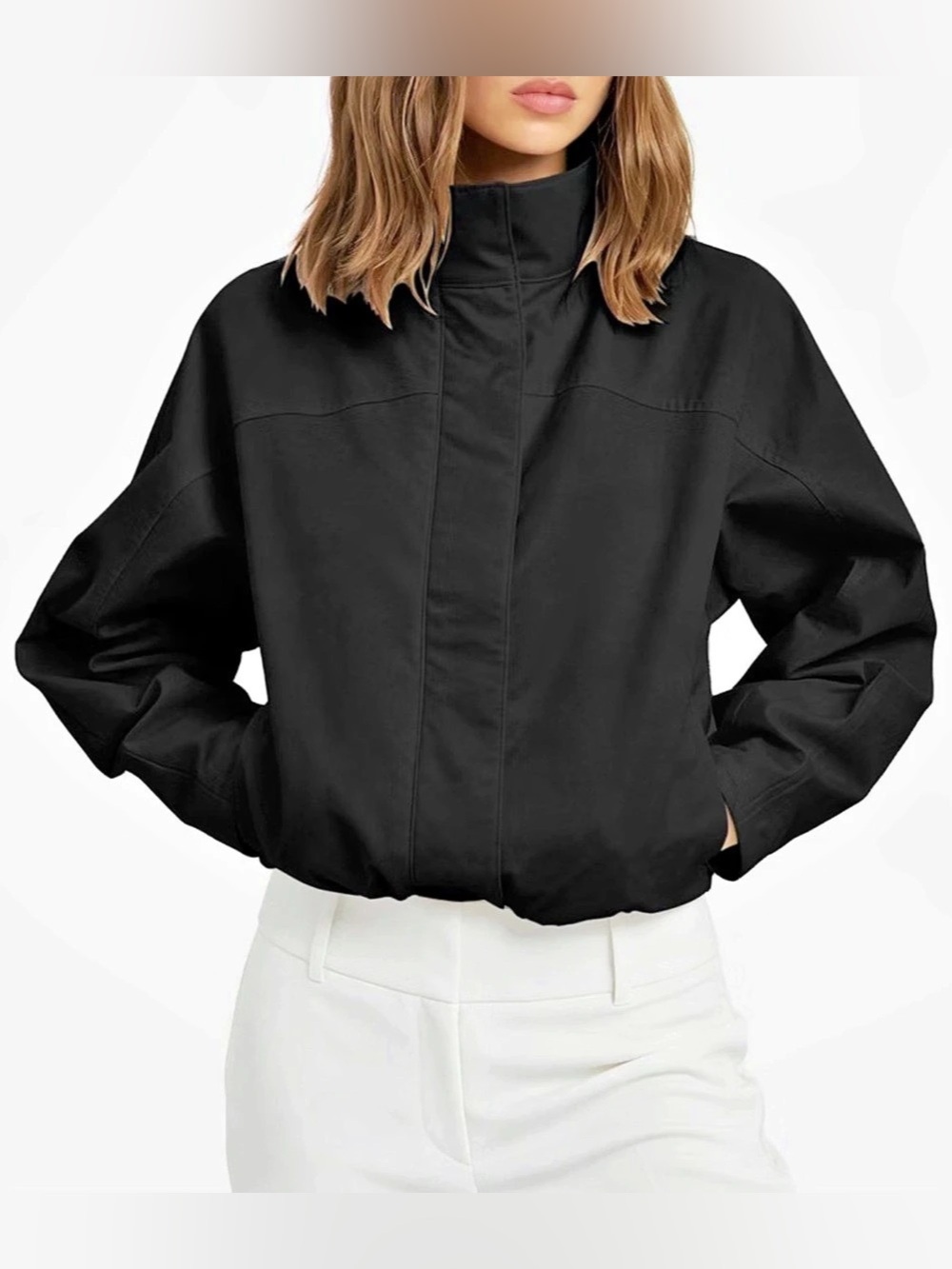 Women’s Cropped Utility Jacket - Picture 2 of 16